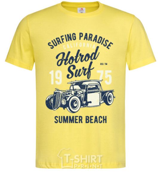 Men's T-Shirt Hotrod Surf cornsilk фото