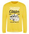 Sweatshirt Happy Camper yellow фото