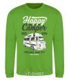 Свитшот Happy Camper Лаймовый фото