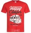 Мужская футболка Happy Camper Красный фото