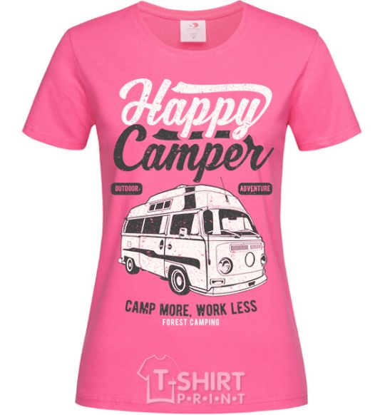 Women's T-shirt Happy Camper heliconia фото