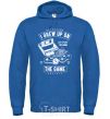 Men`s hoodie Grew up on the game royal фото