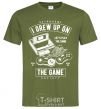 Men's T-Shirt Grew up on the game millennial-khaki фото