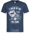 Men's T-Shirt Grew up on the game navy-blue фото