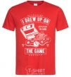 Men's T-Shirt Grew up on the game red фото
