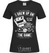 Women's T-shirt Grew up on the game black фото