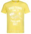 Men's T-Shirt Good Things Come To Those Who Bait cornsilk фото