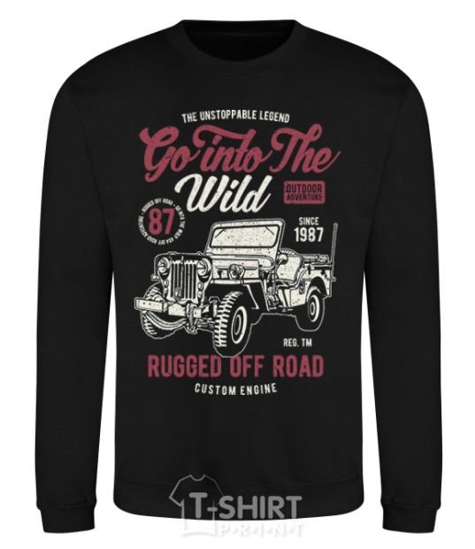 Sweatshirt Go Into The Wild black фото