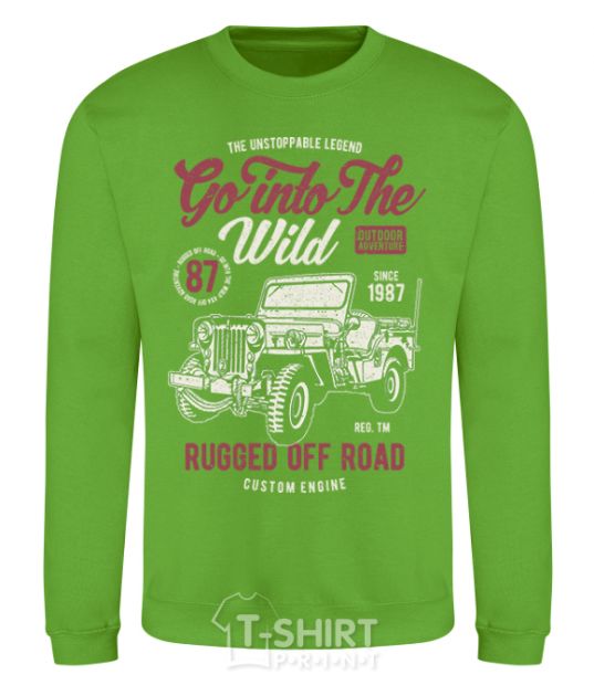 Sweatshirt Go Into The Wild orchid-green фото