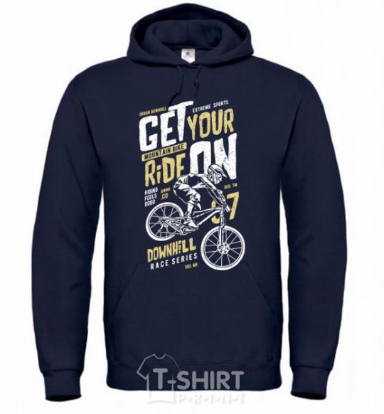 Men`s hoodie Get Your Ride On navy-blue фото