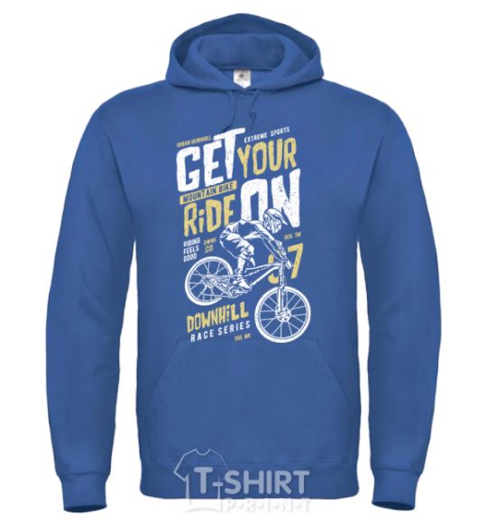 Men`s hoodie Get Your Ride On royal фото