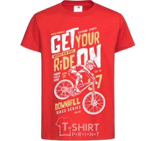Детская футболка Get Your Ride On Красный фото