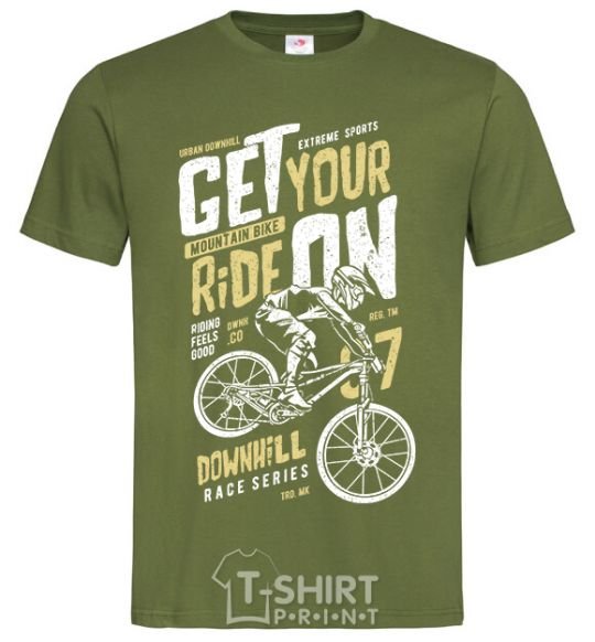 Men's T-Shirt Get Your Ride On millennial-khaki фото
