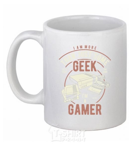 Ceramic mug Geek Gamer White фото