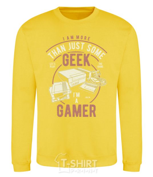 Sweatshirt Geek Gamer yellow фото