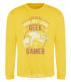 Sweatshirt Geek Gamer yellow фото