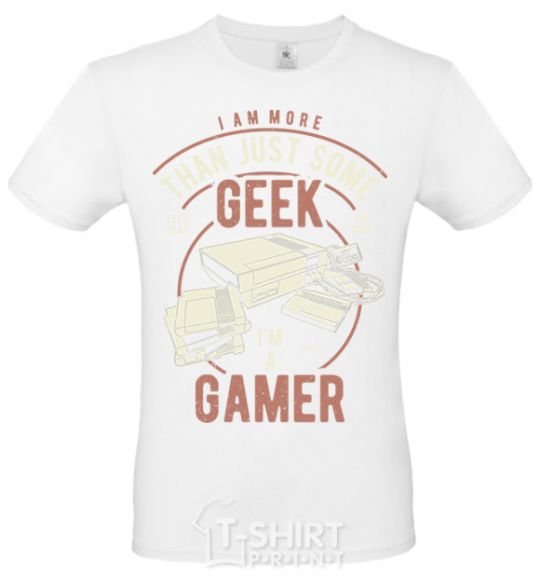 Мужская футболка Geek Gamer Белый фото