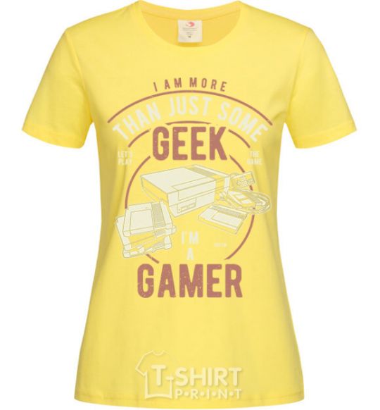 Women's T-shirt Geek Gamer cornsilk фото