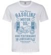 Men's T-Shirt Gasoline Motor Oil White фото