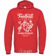 Men`s hoodie Football League bright-red фото