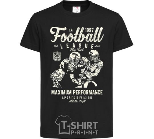 Kids T-shirt Football League black фото