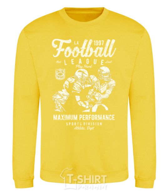 Sweatshirt Football League yellow фото