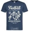 Men's T-Shirt Football League navy-blue фото