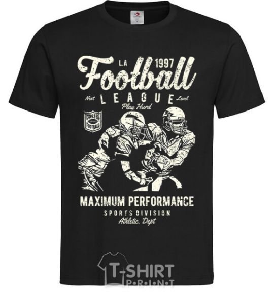 Men's T-Shirt Football League black фото