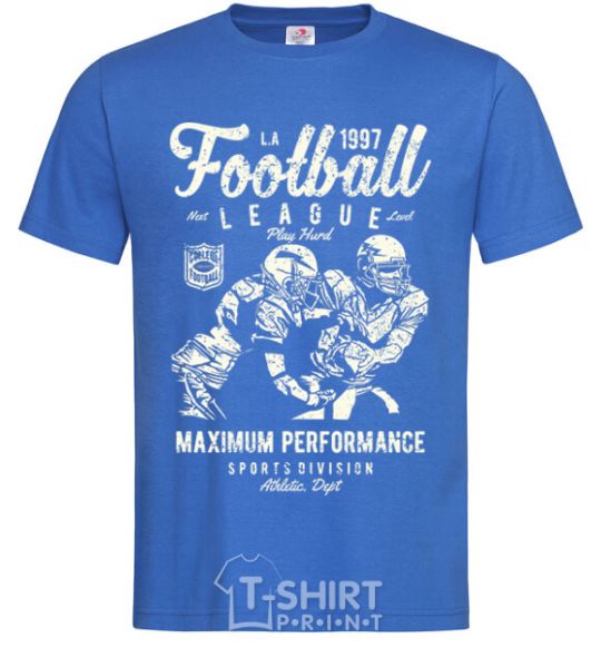 Men's T-Shirt Football League royal-blue фото