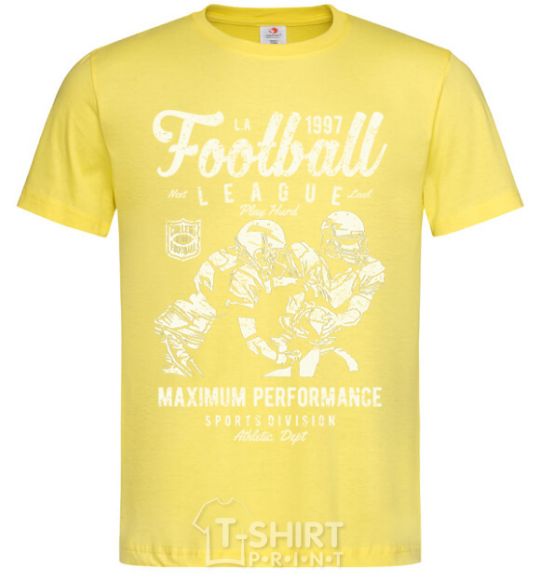 Men's T-Shirt Football League cornsilk фото