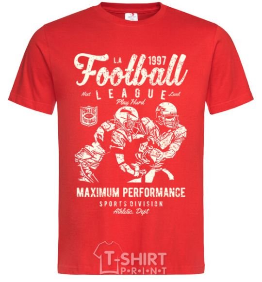 Men's T-Shirt Football League red фото