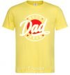 Men's T-Shirt Best dad ever in a circle cornsilk фото