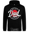 Men`s hoodie Best dad ever in a circle black фото