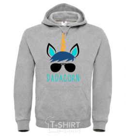 Men`s hoodie Dadacorn sport-grey фото