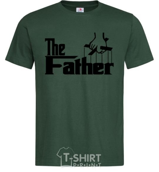 Men's T-Shirt The father bottle-green фото