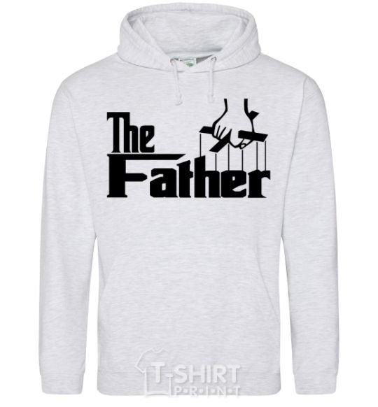 Men`s hoodie The father sport-grey фото