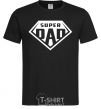 Men's T-Shirt Super dad white black фото