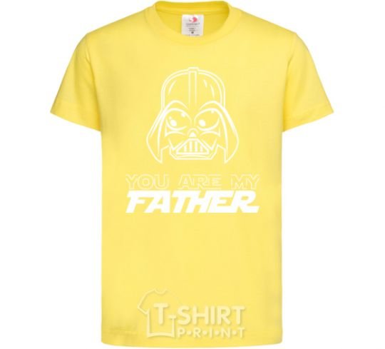 Kids T-shirt You are my father Darth cornsilk фото