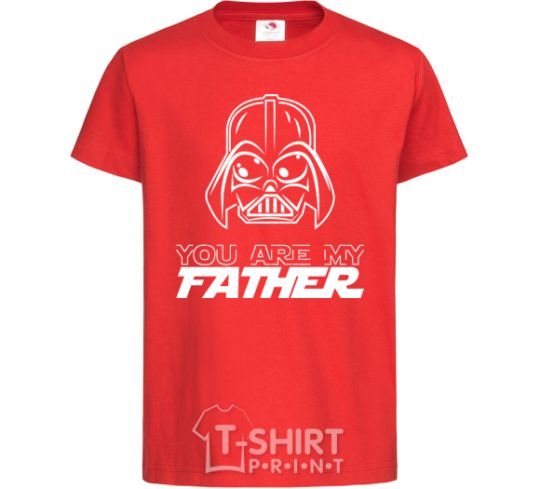 Kids T-shirt You are my father Darth red фото