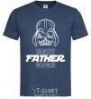 Men's T-Shirt Best father ever Darth navy-blue фото