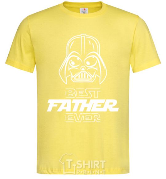 Men's T-Shirt Best father ever Darth cornsilk фото