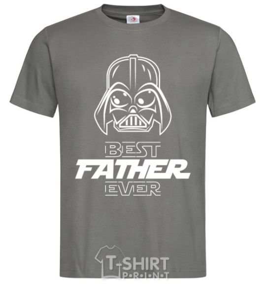 Men's T-Shirt Best father ever Darth dark-grey фото