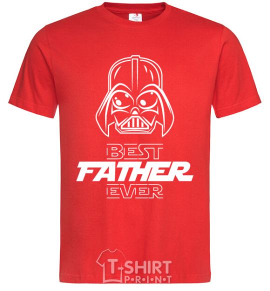 Men's T-Shirt Best father ever Darth red фото