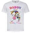 Men's T-Shirt Daddy of the birthday princess White фото