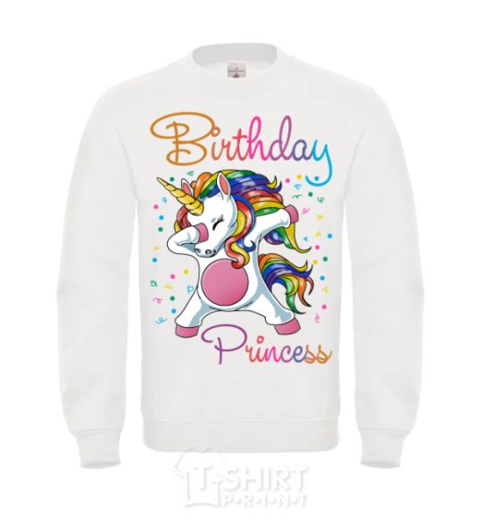 Sweatshirt Birthday princess White фото