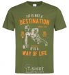 Men's T-Shirt Fit Is Not A Destination millennial-khaki фото