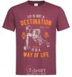 Men's T-Shirt Fit Is Not A Destination burgundy фото