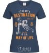 Women's T-shirt Fit Is Not A Destination navy-blue фото