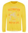Sweatshirt Fit Is Not A Destination yellow фото