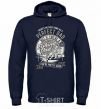 Men`s hoodie Fishing Dad navy-blue фото